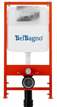 BELBAGNO Комплект 2 в 1 Система инсталляции для унитазов BelBagno BB026 с кнопкой смыва BB082BL BB026/BB082BL - фото 241872