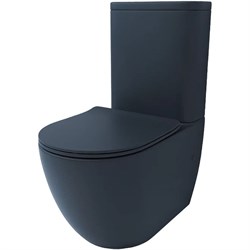 ESBANO Унитаз напольный FORTEX-N (Matt Black). размер: 610x360x810, с бачком и сиденьем микролифт - фото 243206