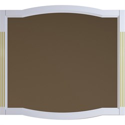 OPADIRIS Лаура Зеркало 120 см, белый матовый с золотой патиной - фото 243690