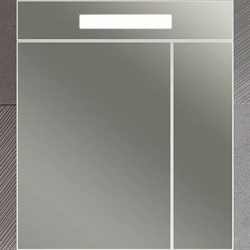 OPADIRIS Фреш Зеркальный шкафчик с подсветкой 70 см, белый - фото 243846