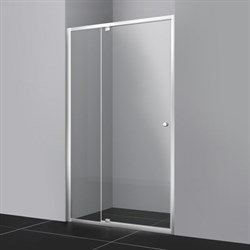 WASSERKRAFT Aula 11P Душевая дверь распашная ширина 110 см, профиль - хром / стекло - прозрачное, стекло 6 мм - фото 245010