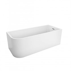 BELBAGNO Ванна акриловая полукруглая угловая размер 170x70 см, цвет белый - фото 246175