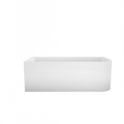 BELBAGNO Ванна акриловая полукруглая угловая размер 150x70 см, цвет белый - фото 246260