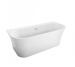 BELBAGNO Ванна акриловая полукруглая пристенная размер 170x75 см, цвет белый - фото 246275