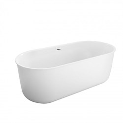 BELBAGNO Ванна акриловая овальная отдельностоящая размер 170x80 см, цвет белый - фото 247418