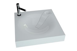 ANDREA Angy Раковина для ванной комнаты для установки над стиральной машинкой ширина 60 см, цвет белый - фото 248504