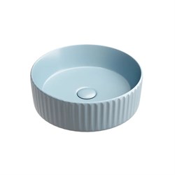 CERAMICA NOVA Element Умывальник чаша накладная круглая (цвет Голубой Матовый) 360*360*115мм - фото 250268