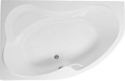 AQUANET Capri Ванна акриловая асимметричная встраиваемая / пристенная размер 170x110 см с каркасом L, белый - фото 252069