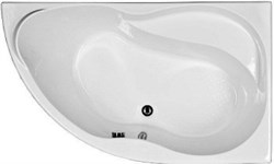 AQUANET Graciosa Ванна акриловая асимметричная встраиваемая / пристенная размер 150x90 см с каркасом R, белый - фото 252354