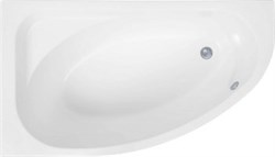 AQUANET Mia Ванна акриловая асимметричная встраиваемая / пристенная размер 140x80 см с каркасом L, белый - фото 252612