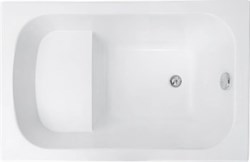 AQUANET Seed Ванна акриловая прямоугольная встраиваемая / пристенная размер 110x70 см с каркасом, белый - фото 252791