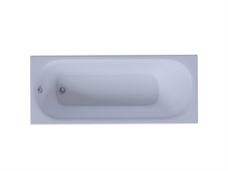 AQUATEK Лугано Ванна пристенная прямоугольная без панелей, каркаса и слив-перелива размер 160x70 см, белый - фото 256236