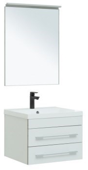 AQUANET Мебель для ванной подвесная Верона 58 New белый матовый - фото 258229