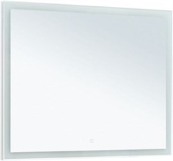 AQUANET Зеркало Гласс 100 белый LED - фото 258623