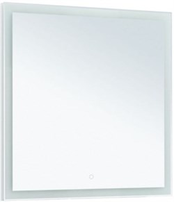 AQUANET Зеркало Гласс 80 белый LED - фото 259230
