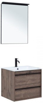 AQUANET Мебель для ванной подвесная Lino 60 Дуб Веллингтон - фото 259506