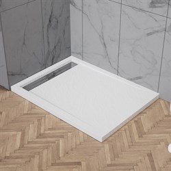 BELBAGNO Due Душевой поддон акриловый прямоугольный размер 100x80 см, цвет белый TRAY-BB-DUE-AH-100/80-4-W0 - фото 270329