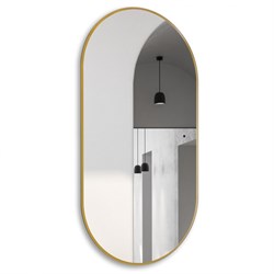 ABBER Зеркало Kontur AG6304SCG с подсветкой, бесконтактный выключатель, диммер, золото, (ШxВ) 55x105 см, цвет золото AG6304SCG - фото 270408