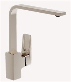 VITRA Root Square Смеситель для кухни, никель A4275334EXP - фото 275448