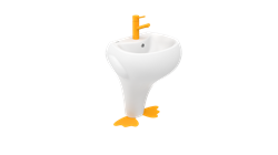 CREAVIT Ducky  Раковина детская, цвет белый DC052-00CB00E-0000 - фото 275961