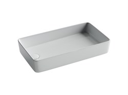 CERAMICA NOVA Element Раковина накладная со смещенным сливом, с возможностью установки на столешницу под стиральную машину, 620*340*110, цвет белый CN5048 - фото 280585