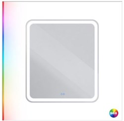 CEZARES Multicolore Зеркало прямоугольное со встроенной разноцветной подсветкой RGB и сенсорным выключателем, 12V, 220-240V, 700x800x30 CZR-SPC-MC-700-800-RGB-TCH - фото 282790