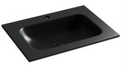 CERAMICA NOVA Grace Раковина накладная прямоугольная, с отверстием под смеситель, 610*457*137мм, цвет черный матовый CN7011MB - фото 285305