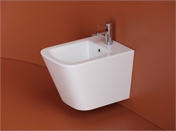CERAMICA NOVA Union Подвесное биде с крепежом для установки, цвет белый CN4010 - фото 285598