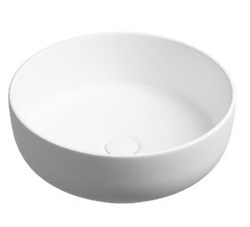 CERAMICA NOVA Taycan Раковина накладная, круглая, диаметр 375 мм, высота 140 мм, белая матовая CN12003MW - фото 288068