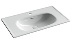 CERAMICA NOVA Sabo Раковина накладная с отверстием под смеситель 800x460x130, белый CN13002 - фото 288090