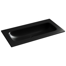 CERAMICA NOVA Grace Раковина накладная мебельная прямоугольная 910x457x137 без отверстия под смеситель 910*457*137 цвет черный матовый CN7019MBwx - фото 290303