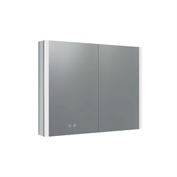 AQUATEK Шкаф зеркало для ванной с подсветкой AQ7809-MLC, прямоугольное, сенсорное управление, 800*700*133 AQ7809-MLC - фото 290744