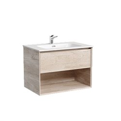 SANCOS Marmi 1.0 Тумба подвесная 690х445х520 c одним ящиком оснащенным доводчиками скрытого монтажа и открытой нишей, дуб галифакс натуральный, арт. MR1.070EG MR1.070EG - фото 296565
