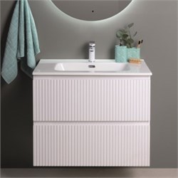 AQUANET Тумба под раковину подвесная Джейн 70 белый матовый AQUANET-313285 - фото 299708