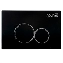 AQUAme Панель смыва для инсталляции, черный AQM4101B - фото 304988