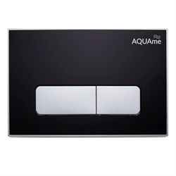 AQUAme Панель смыва для инсталляции акриловая, черный AQM4104B - фото 305010