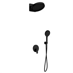 AQUAme Набор для комплектации душа со смесителем, Черный матовый AQM8402MB - фото 306160