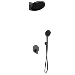 AQUAme Набор для комплектации душа со смесителем, Gun metal AQM8402GM - фото 306165