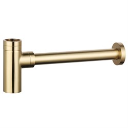 AQUAme Сифон для раковины латунный, Glossy gold AQM7010GG - фото 306233