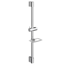 AQUAme Душевая штанга 640мм с мыльницей, Хром AQM8203CR - фото 306381