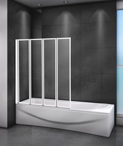 CEZARES RELAX-V-4 Душевые шторки для ванн складные, стекло 4 мм, устанавливается на левую или правую стороны - фото 42603