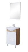 GROSSMAN Комплект мебели "ЭКО-52" 3 в 1 (тумба 50 см, раковина 52 см, зеркало 50 см), цвет комбинированный