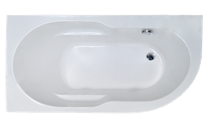 ROYAL BATH Azur 148х79 Акриловая ванна асимметричная, левая