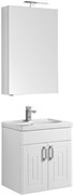 AQUANET Рондо 60 Комплект мебели для ванной комнаты (2 дверцы, зеркало камерино)