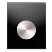 TECEloop Urinal,  стекло черное,  клав. нерж. сталь