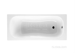 Ванна чугунная Roca Malibu 160x75 без отверстий для ручек, anti-slip 231060000