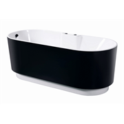 ORANS Акриловая ванна BT-NL601- FTSI Black / with air massage (1750x750x650)