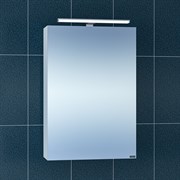 SANTA Зеркальный шкаф СаНта Стандарт 50 113015, цвет белый, с подсветкой