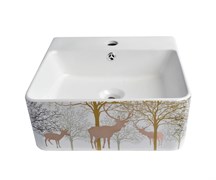 Bronze de Luxe Накладная раковина-чаша Golden Deer, 400x420x155