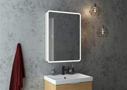 CONTINENT Зеркало-шкаф EMOTION 600х800 белый  со светодиодной подсветкой